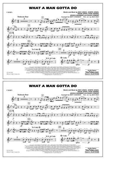 What A Man Gotta Do Arr Jack Holt And Matt Conaway F Horn Sheet Music