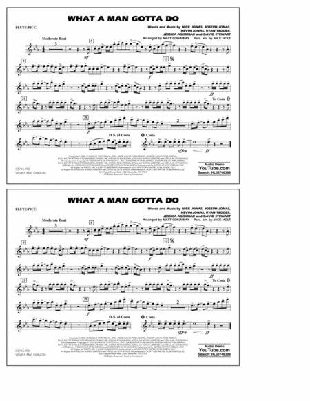 What A Man Gotta Do Arr Jack Holt And Matt Conaway Flute Piccolo Sheet Music