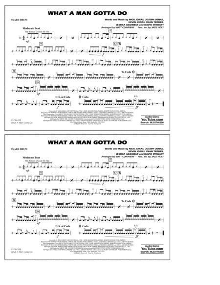 Free Sheet Music What A Man Gotta Do Arr Jack Holt And Matt Conaway Snare Drum