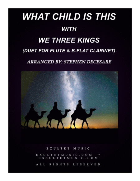 What Child Is This With We Three Kings Duet For Flute And Bb Clarinet Sheet Music