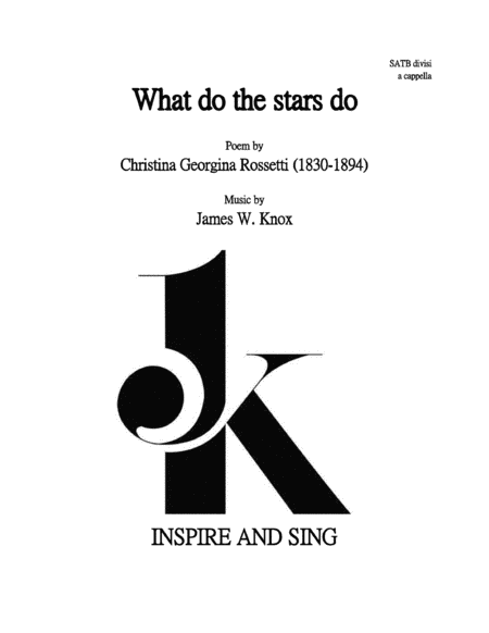 What Do The Stars Do Sheet Music