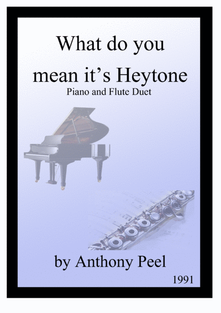 Free Sheet Music What Do You Mean Its Heytone