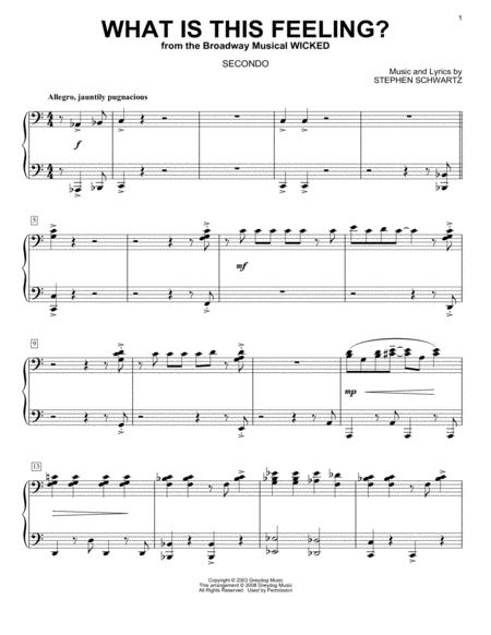 What Is This Feeling From Wicked Arr Carol Klose Sheet Music