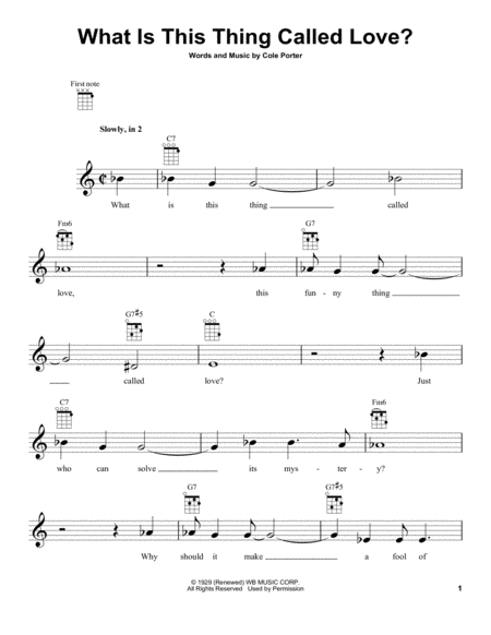 Free Sheet Music What Is This Thing Called Love