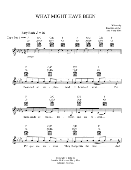 What Might Have Been Sheet Music