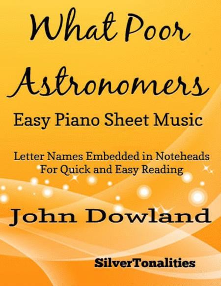 What Poor Astronomers Easy Piano Sheet Music Sheet Music