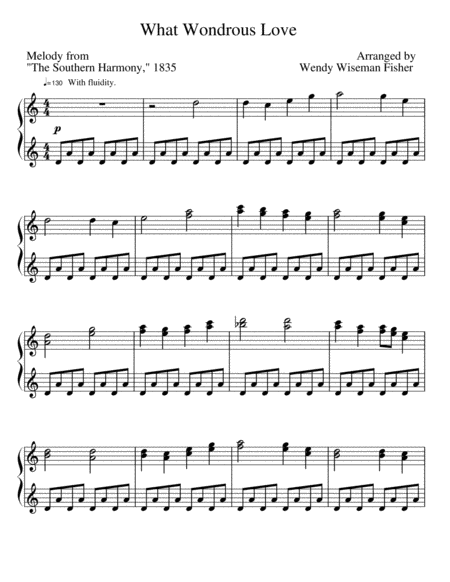 What Wondrous Love Sheet Music