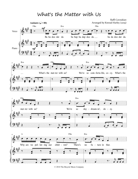 Free Sheet Music Whats The Matter With Us