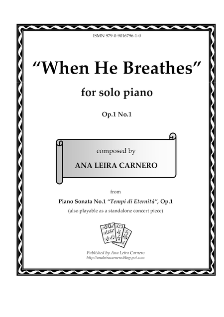 When He Breathes For Solo Piano Sheet Music