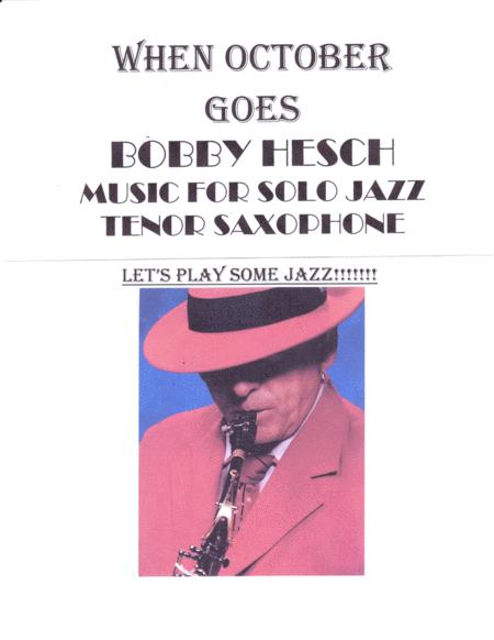 When October Goes For Solo Jazz Tenor Saxophone Sheet Music