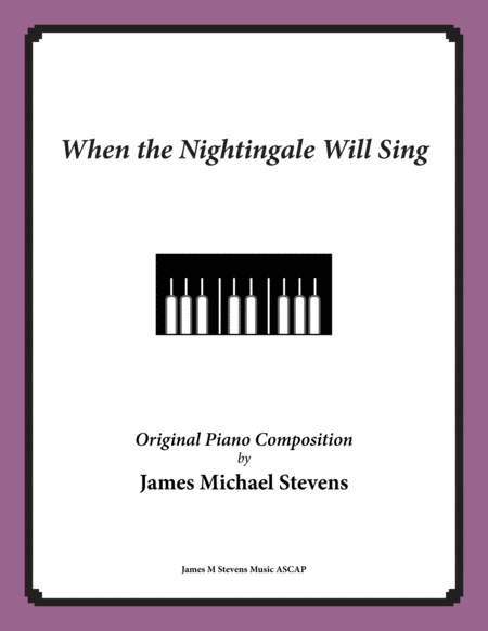 Free Sheet Music When The Nightingale Will Sing