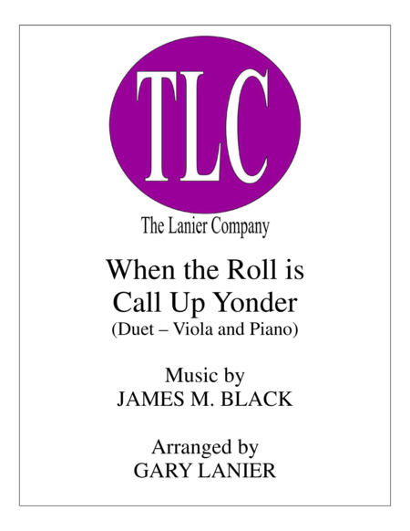 When The Roll Is Called Up Yonder Duet Viola And Piano Score And Parts Sheet Music