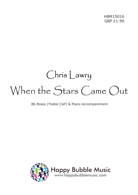 Free Sheet Music When The Stars Came Out For Bb Brass Treble Clef Piano From Scenes From A Parisian Cafe