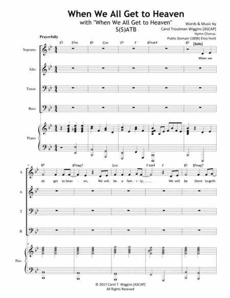 When We All Get To Heaven With When We All Get To Heaven Sheet Music