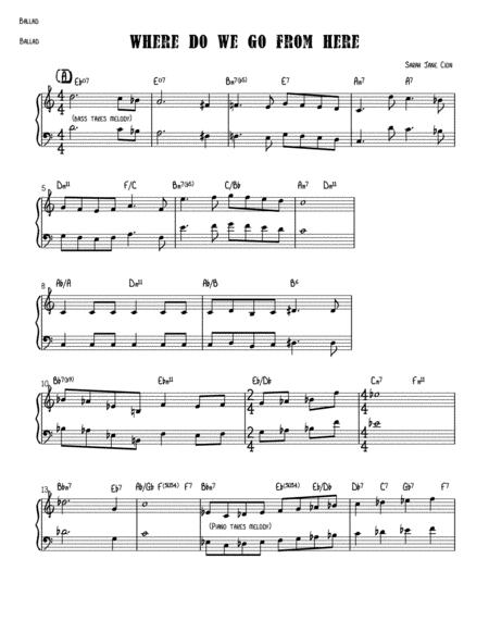 Free Sheet Music Where Do We Go From Here