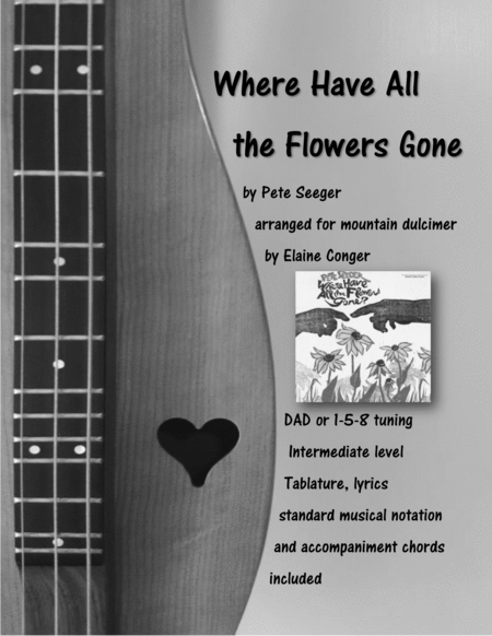 Free Sheet Music Where Have All The Flowers Gone
