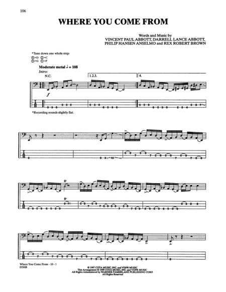 Free Sheet Music Where You Come From