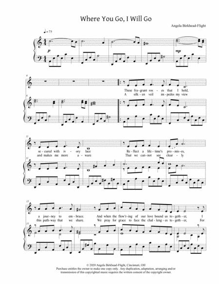 Where You Go I Will Go Sheet Music