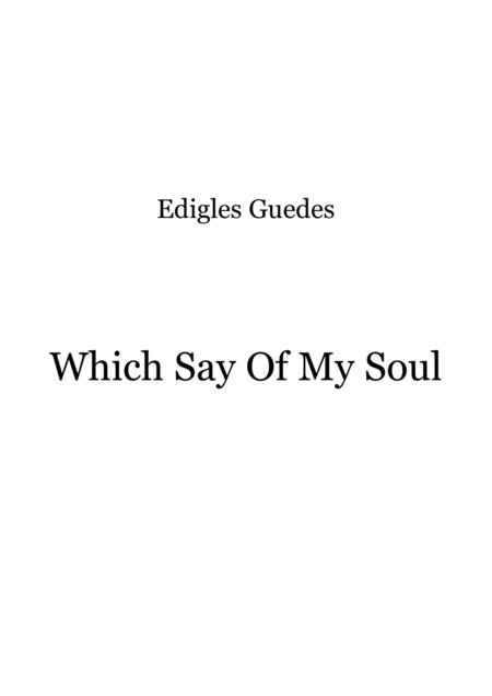 Which Say Of My Soul Sheet Music