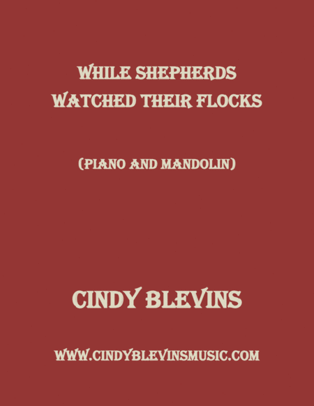 While Shepherds Watched For Piano And Mandolin Sheet Music