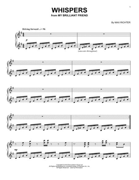 Whispers From My Brilliant Friend Sheet Music