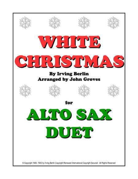 White Christmas Alto Sax Duet Sheet Music