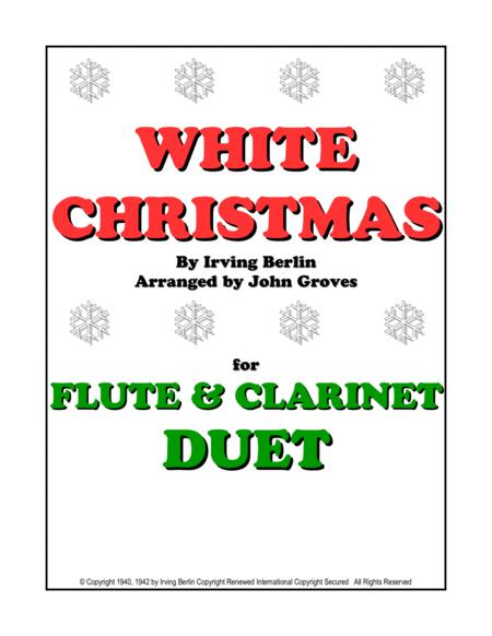 Free Sheet Music White Christmas Flute Clarinet Duet