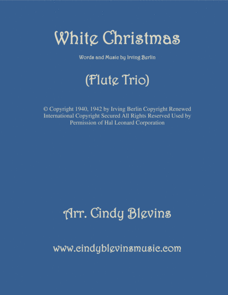 White Christmas For Flute Trio Sheet Music