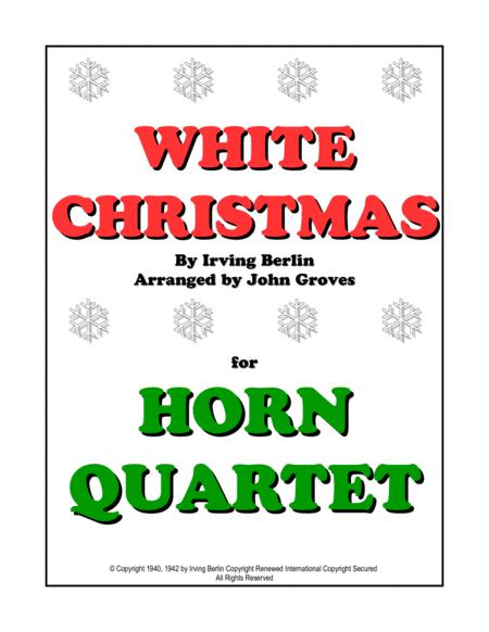 Free Sheet Music White Christmas Horn Quartet