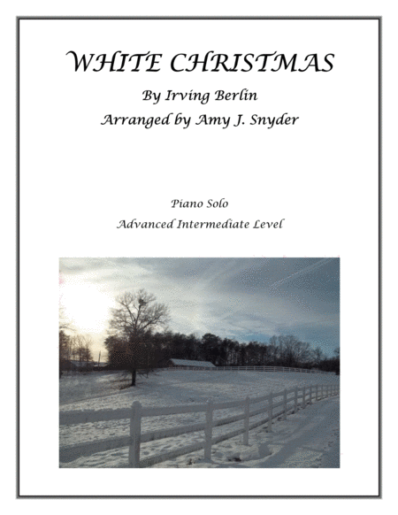 White Christmas Piano Solo Sheet Music