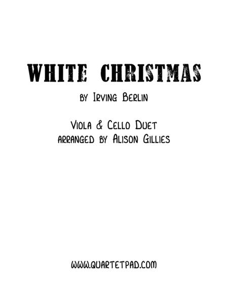 Free Sheet Music White Christmas Viola Cello Duet