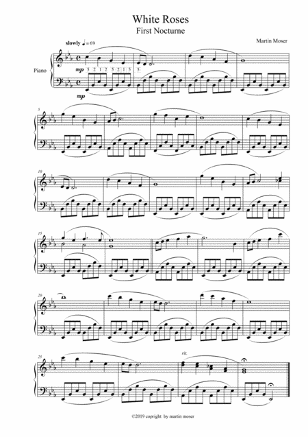 White Roses First Nocturne Sheet Music