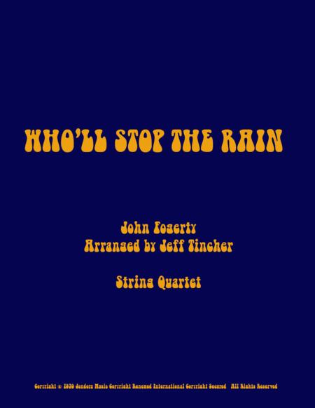 Who Will Stop The Rain Sheet Music