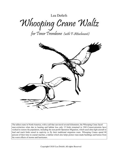 Free Sheet Music Whooping Crane Waltz For Trombone With F Attachment