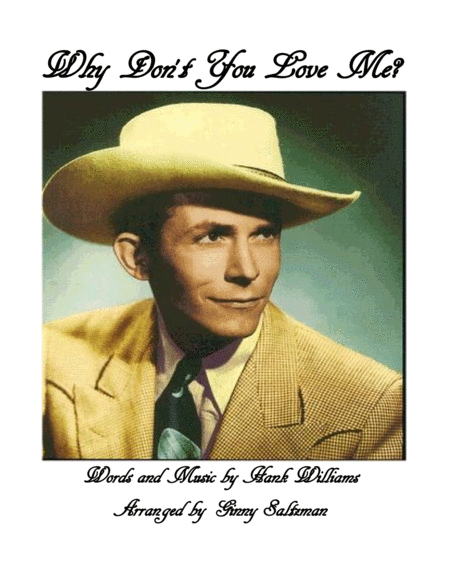 Why Dont You Love Me Like You Used To Do By Hank Williams Sheet Music