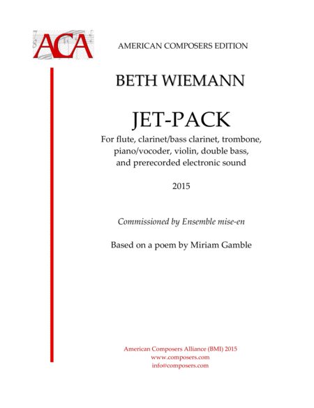 Wiemann Jet Pack Sheet Music