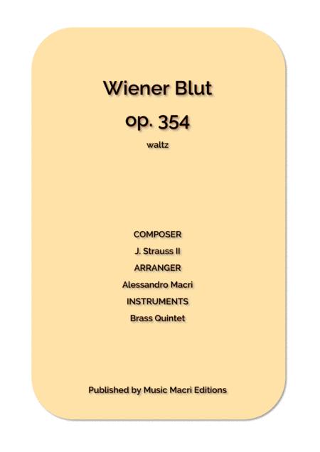 Wiener Blut Op 354 Waltz Sheet Music