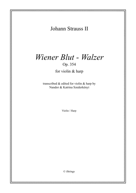 Wiener Blut Waltz Sheet Music