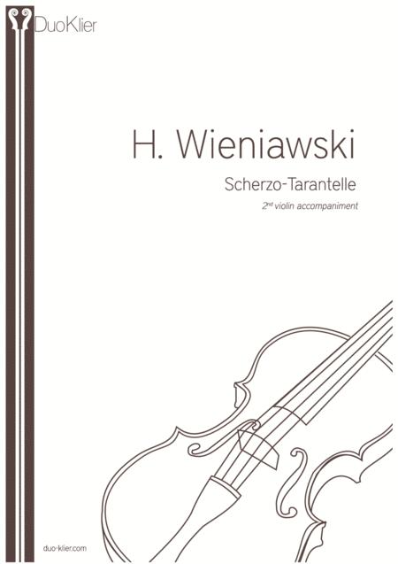 Wieniawski Scherzo Tarantelle 2nd Violin Accompaniment Sheet Music