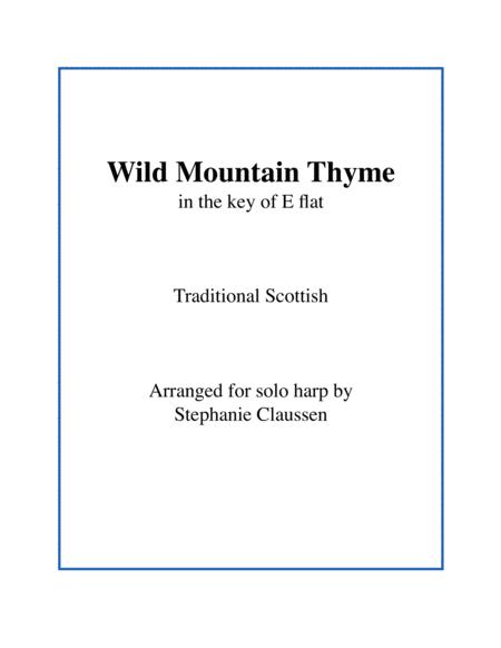 Free Sheet Music Wild Mountain Thyme In E Flat Major Lever Or Pedal Harp