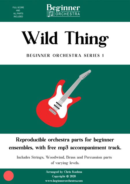 Free Sheet Music Wild Thing