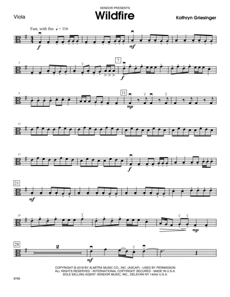 Wildfire Viola Sheet Music