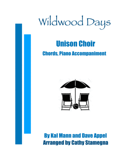 Wildwood Days Unison Choir Chords Piano Accompaniment Sheet Music