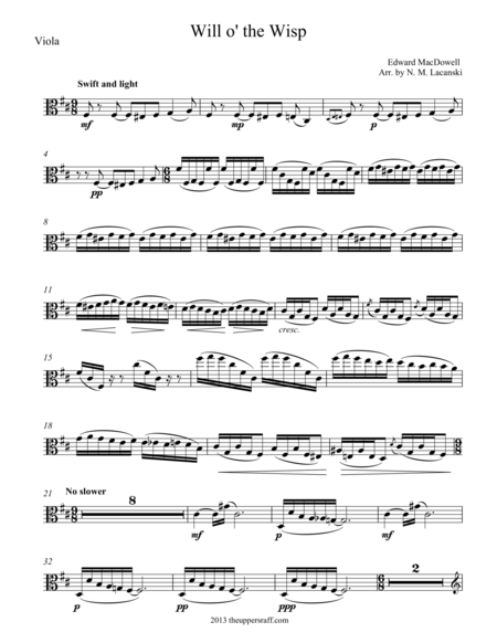 Will O The Wisp Sheet Music