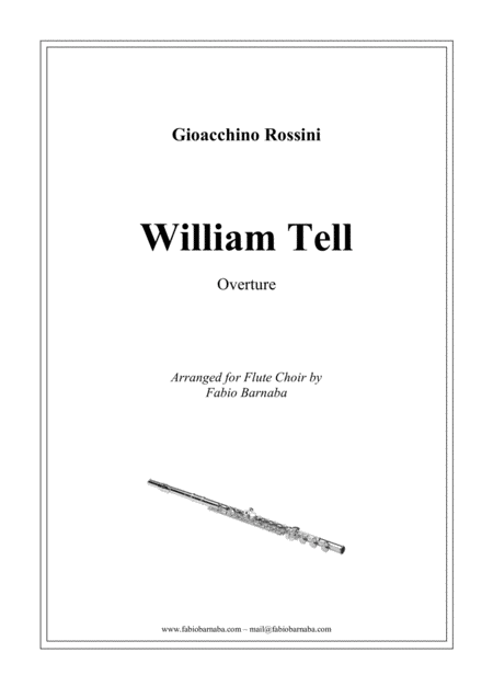 William Tell Overture For Flute Choir Sheet Music