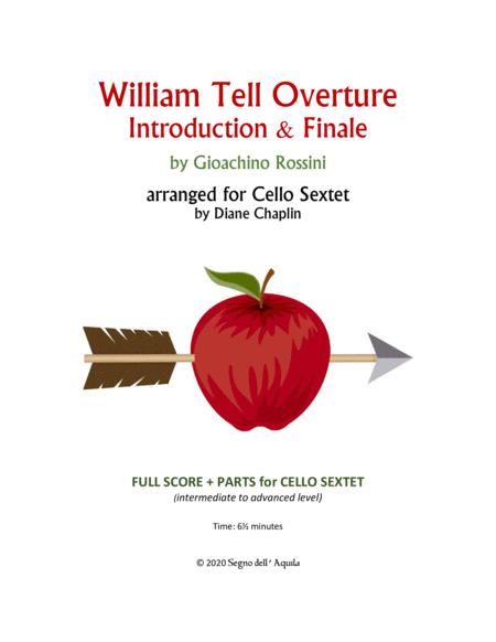 William Tell Overture Intro Finale For Cello Sextet Sheet Music