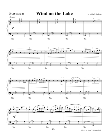 Wind On The Lake Easy Intermediate Romantic Sheet Music