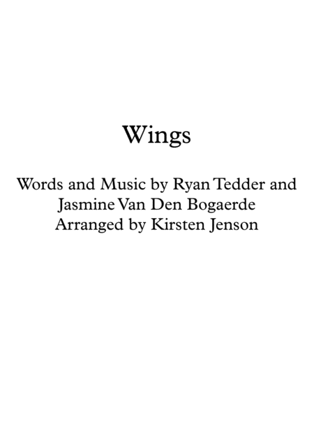 Free Sheet Music Wings