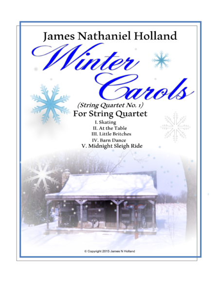 Winter Carols String Quartet No 1 In 5 Movements Sheet Music