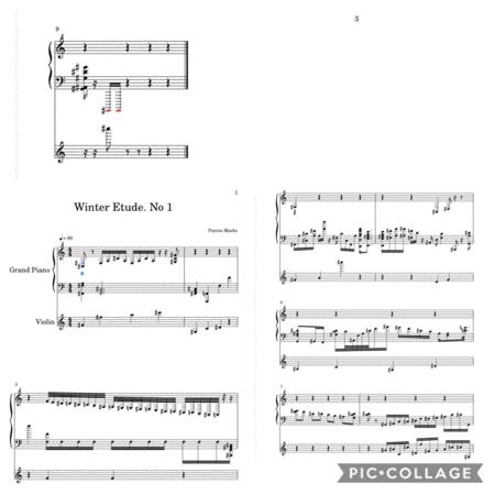 Winter Etude No1 Sheet Music